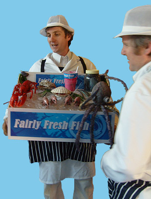 Photo: Fairly Fresh Fish Company walkabout show by Fair Play Comedy